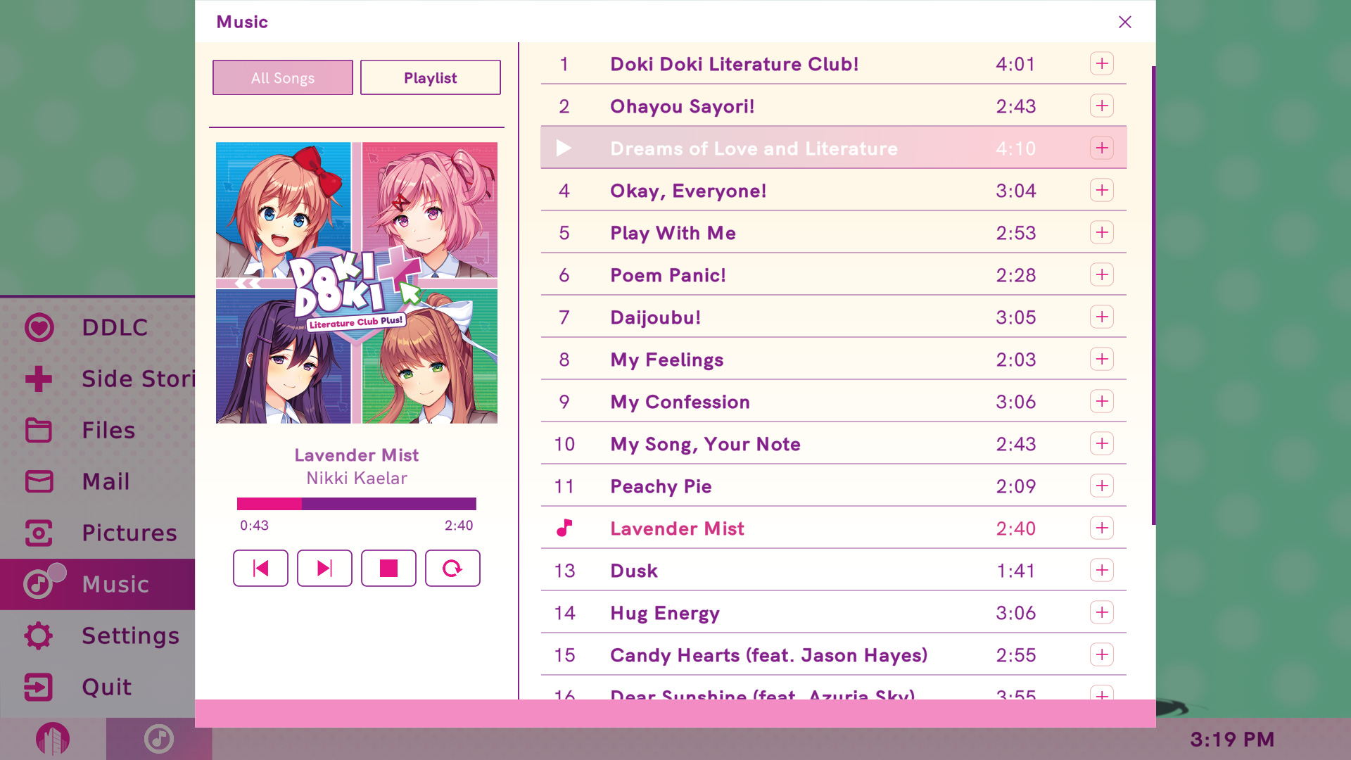 Doki Doki Literature Club Plus Adds Extra In-Game Content Warnings